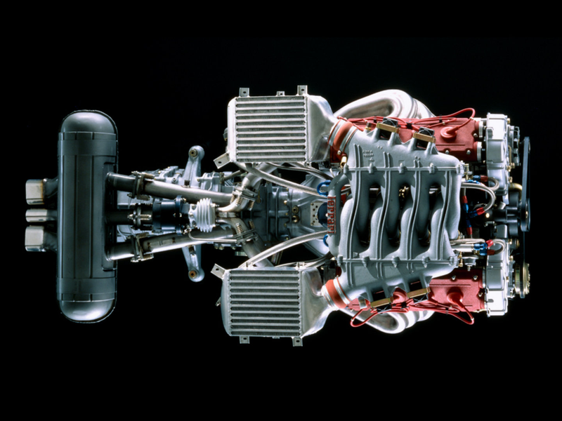 Illustration for article titled This Is What The Guts Of A Ferrari F40 Look Like